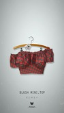 -Pixicat- Blush Mini Top (Plaid)