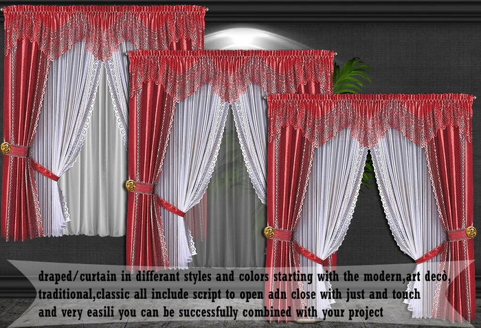 DELUX LACE CURTAIN/DRAPES v. 2