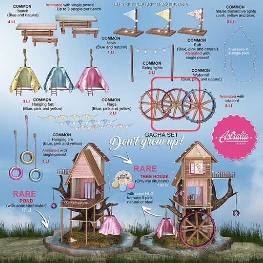 Astralia - Don't grow up (watermill) pink