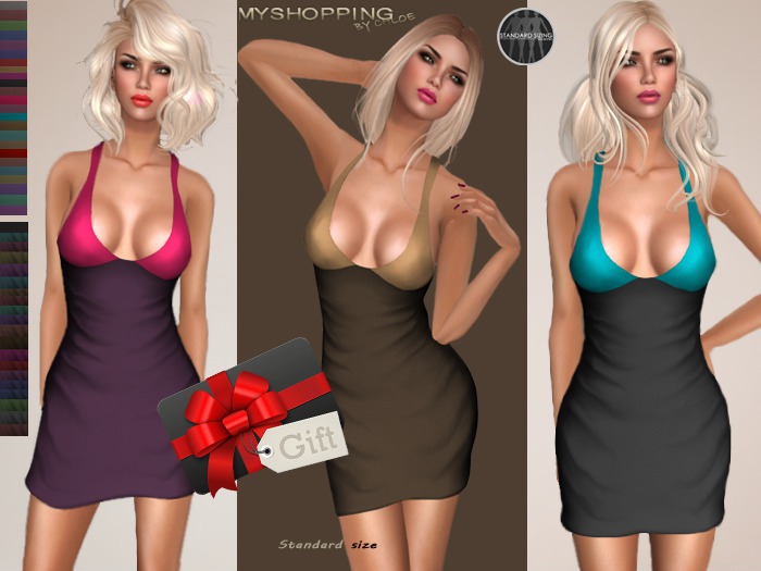 MESH [MBC] Dress Angelina (Standard Size) HUD 24 colors