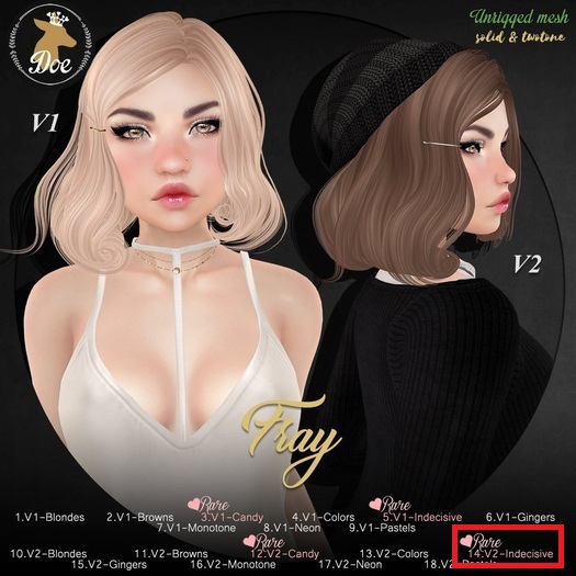 14.Doe: Fray V2 - Indecisive RARE