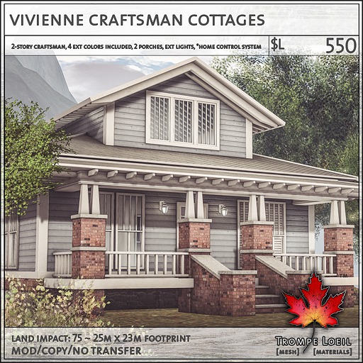 Trompe Loeil - Vivienne Craftsman Cottages [mesh]