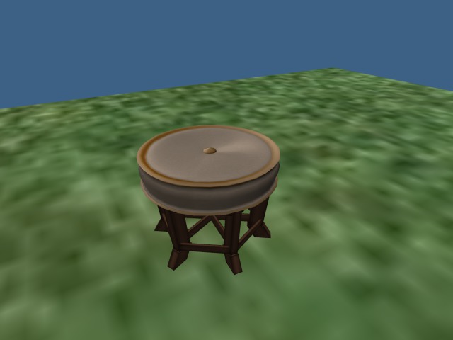 [ba] cushioned hexagon stool