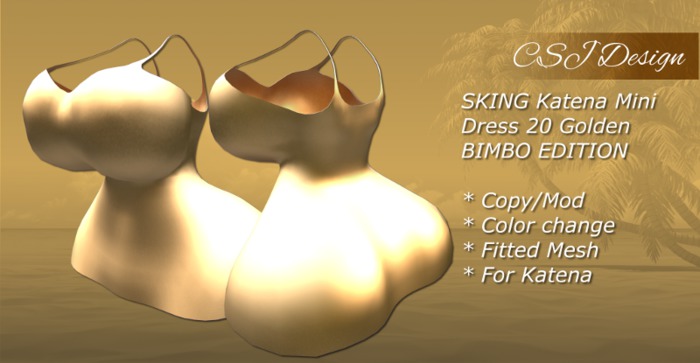 CSJ Katena Doll Mini Dress 20 BIMBO (Golden)