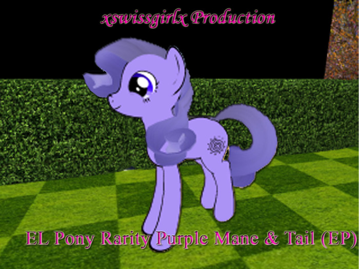 EL Pony Rarity Purple Mane & Tail (EP)
