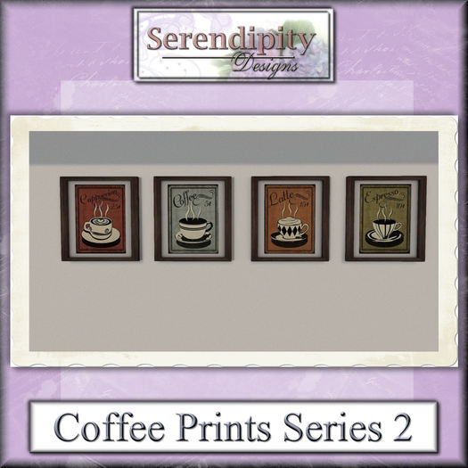 Serendipity Designs - Coffee Prints Series 2