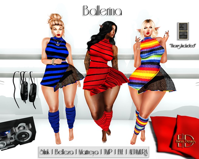 *E.D.*  Ballerina ~ Black and Grey