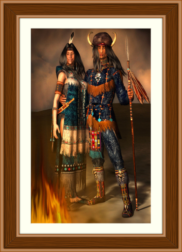 Indian Couple 1 (wall hanging)