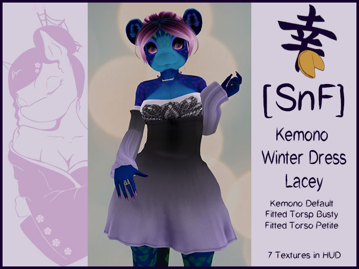 [SnF] Kemono Winter Dress Lacey Set