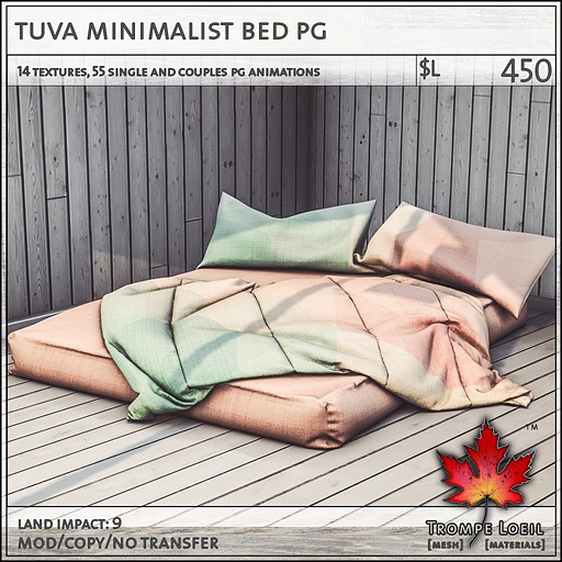 Trompe Loeil - Tuva Minimalist Bed PG [mesh]