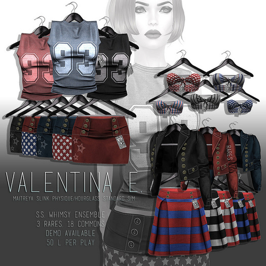 :V.e. Whimsy Stripey Skirt Black & Red