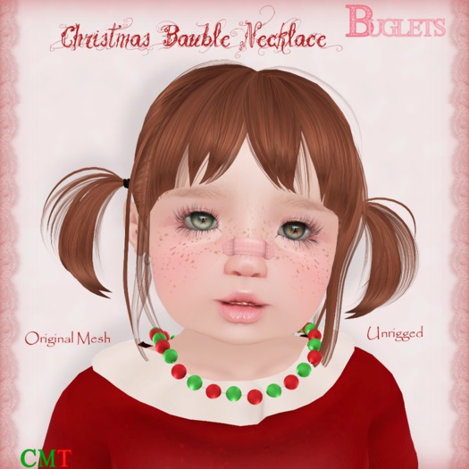 ~*Buglets*~ Christmas Bauble Necklace