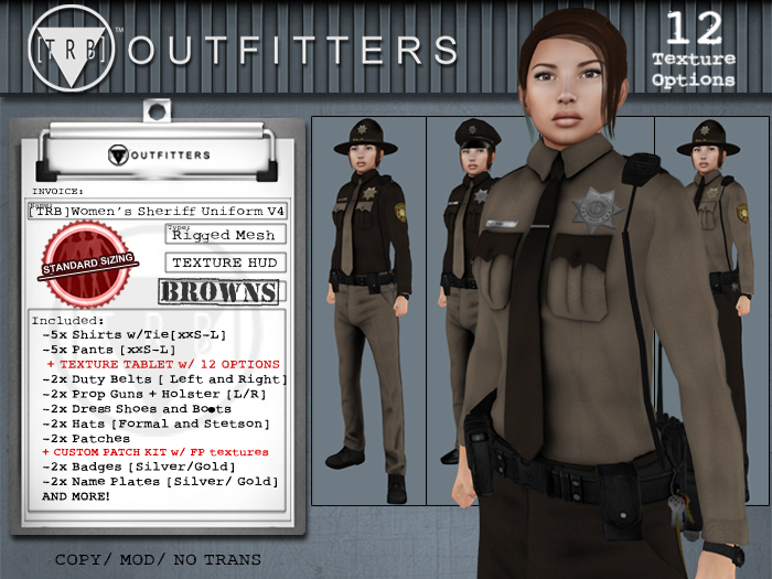 [TRB] Women's Sheriff Uniform v4: Browns