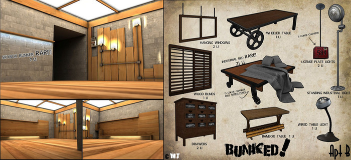 Apt B // Industrial Bed RARE