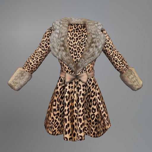 Beige Leopard Mesh Coat