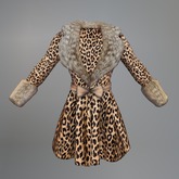 Beige Leopard Mesh Coat