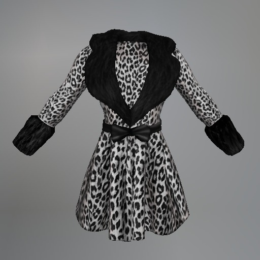 Snow Gothic Leopard Mesh Coat