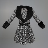 Snow Gothic Leopard Mesh Coat