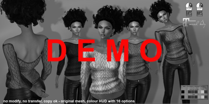 *DEMO* BB's cable knit sweater