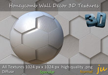 JU Honeycomb Wall Decor 3D Textures Full Perm