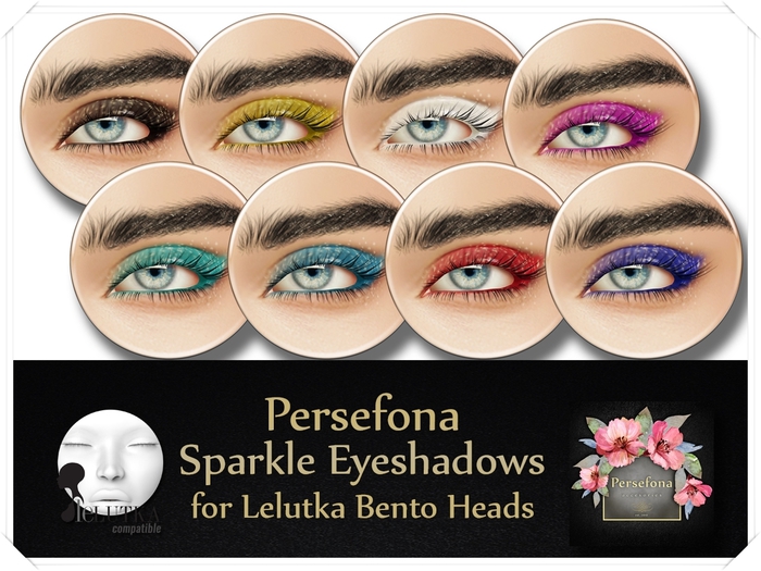 Persefona Sparkle Eyeshadows - Lelutka Bento Heads