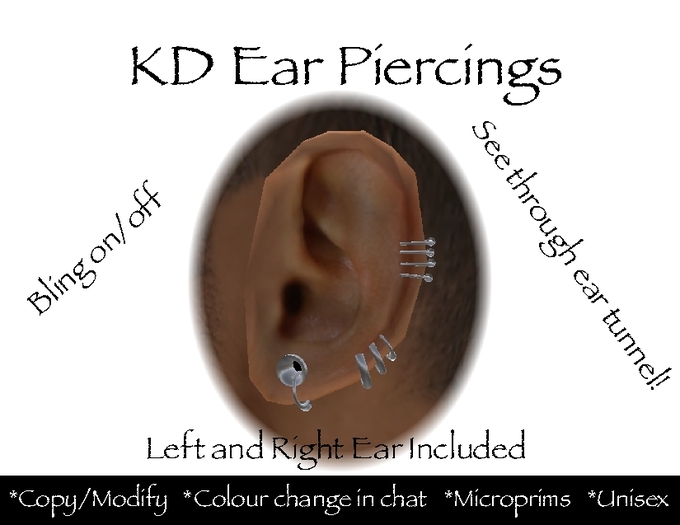 KD EarPiercings 1 (Copy/Modify)
