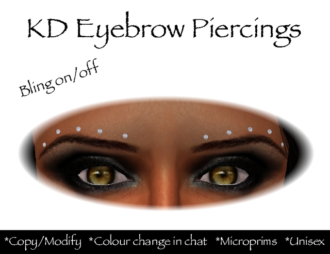 KD Eyebrow Piercings Butterfly (Copy/Modify)