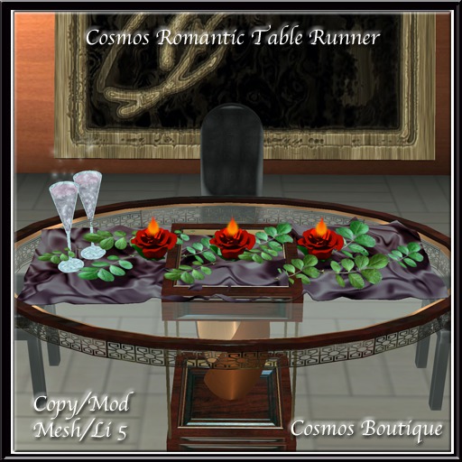 Cosmos Romantic Table Runner (BOX)