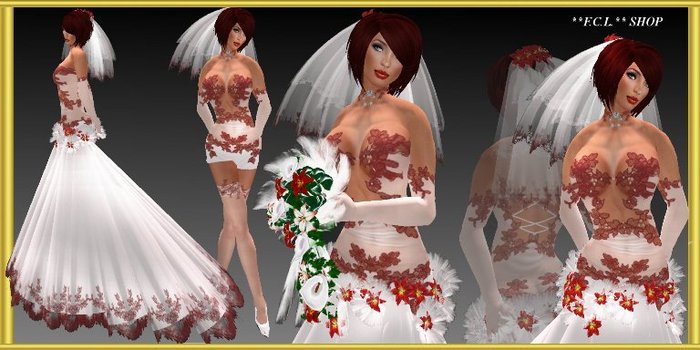 **F.C.L.**  nuptial bordeau red
