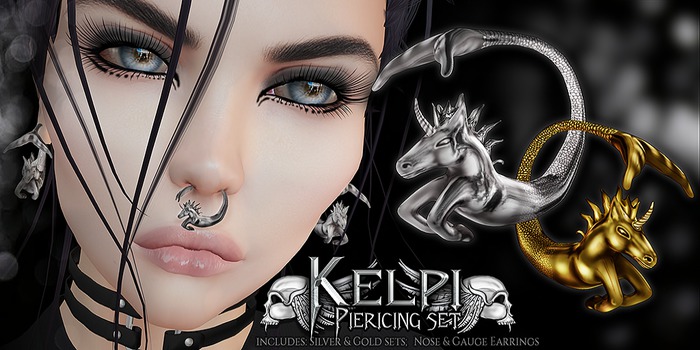 VENGE - Original Mesh - Kelpi Piercing Set (B)