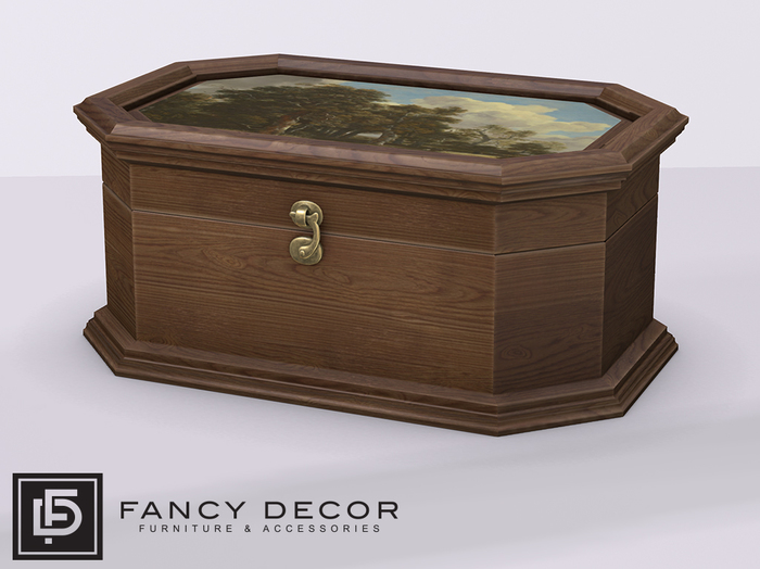 Fancy Decor: Wooden Box (painted lid)