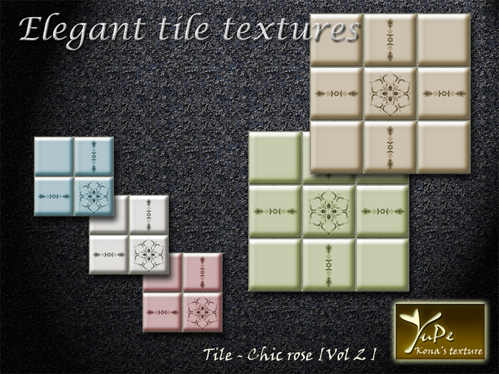 YuPe - Kona's texture : Tile Chic rose [Vol 2] (Box)