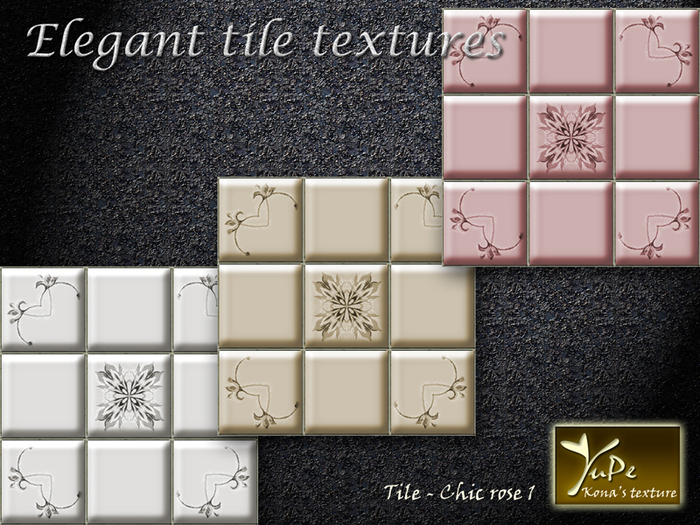 YuPe - Kona's texture : Tile Chic rose [Vol 1]