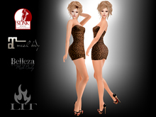 *LIT Fashion* Strapless Mini Dress - LEOPARD