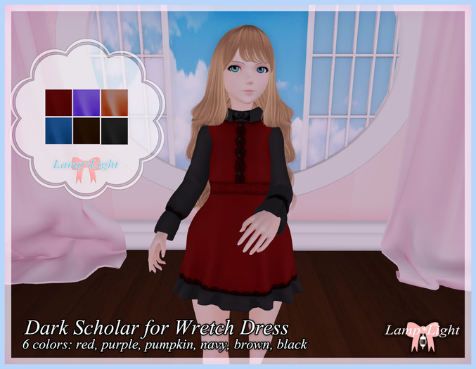 Lamp*Light - Dark Scholar for Wretch Dress