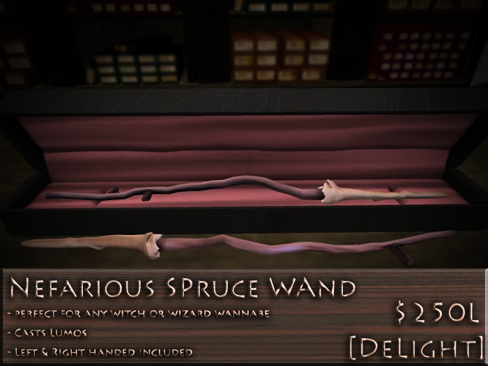 [DeLight] Nefarious Spruce Wand