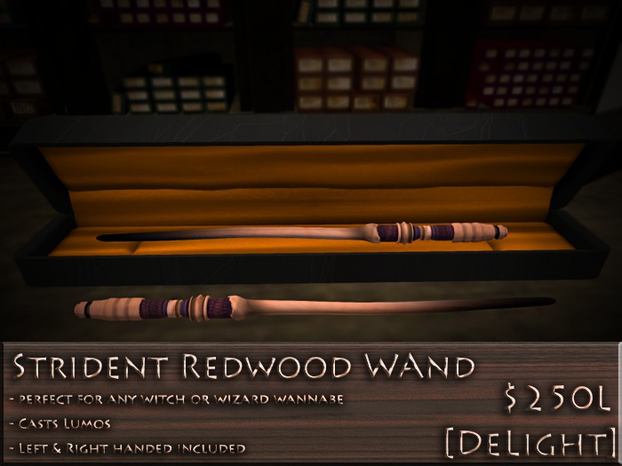 [DeLight] Strident Redwood Wand Case