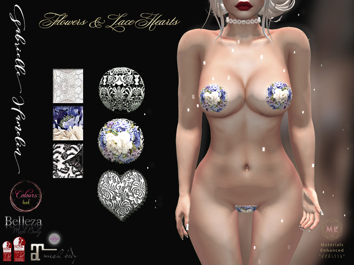 .::GH::. Modesty Lace Pasties & Mons Covers