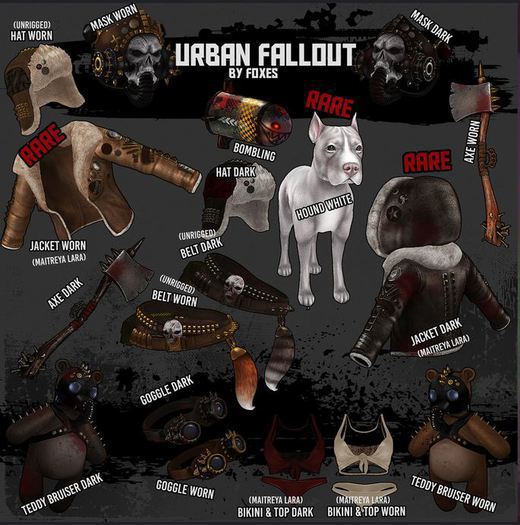 Foxes - Urban Fallout - Bikini Bottoms/top - Worn [box]