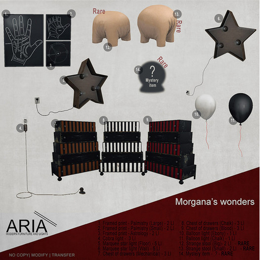 [ARIA] Morgana strange stool (Big) - RARE