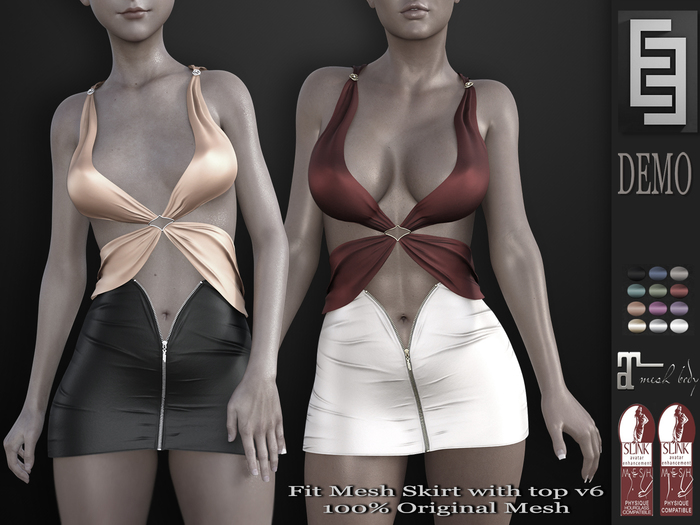 Elven Elder Fit Mesh Skirt with top v6 DEMO