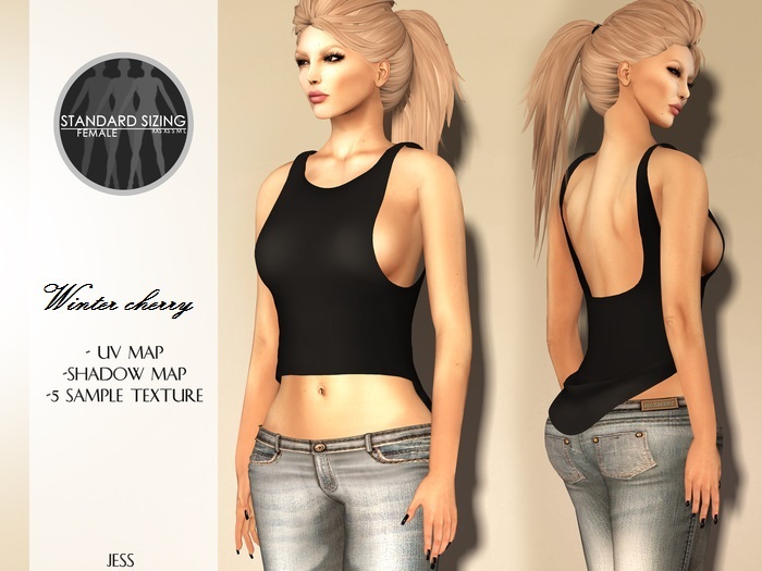 A - [Winter cherry] - Jess Mesh Top