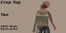 Crop Top Tan