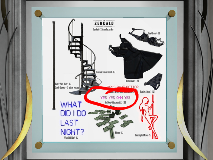 [ zerkalo ] Z-tease - Yes Neon (blink on click) 1