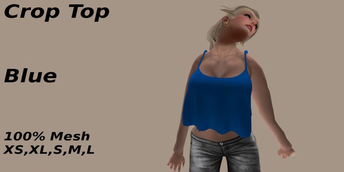 Crop Top Blue
