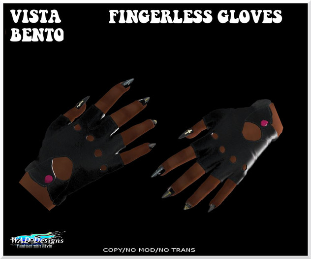 GLOVES FINGERLESS FEMALE VISTA