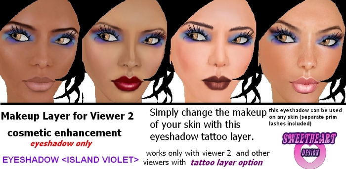 Makeup Layer Eyeshadow Island Violet