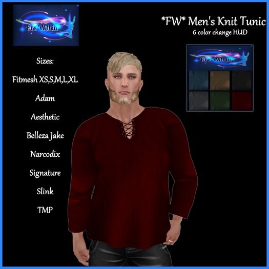 *FW* Men's Knit Tunic