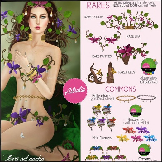 Astralia - Flora Set (Bracelets red)