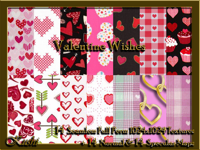 !Kushi! ValentineWishes Textures -WEAR TO UNPACK